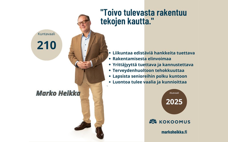 Toivo tulevasta rakentuu tekojen kautta